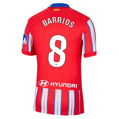 Fotballdrakt Herre Atletico Madrid Pablo Barrios #8 Hjemmedrakt 2024-25 Kortermet